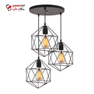 لوستر دیلایت طرح ذوزنقه SINAN  کد AZ-3-DLT672