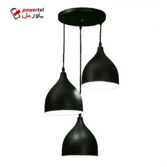 لوستر رایکا 3 شعله مدل شیپوری کوتاه  کد ROS760