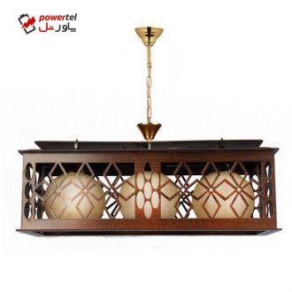 لوستر و چراغ آویز چوبی هامان مدل 227/3
