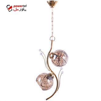 لوستر و چراغ آویز2شعله سهیل مدل B9 لوستر و چراغ آویز2شعله سهیل مدل B9