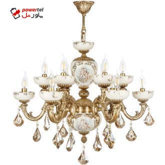 لوستر چشمه نور 12 شعله کد C2922/6-AW لوستر چشمه نور 12 شعله کد C2922/6-AW
