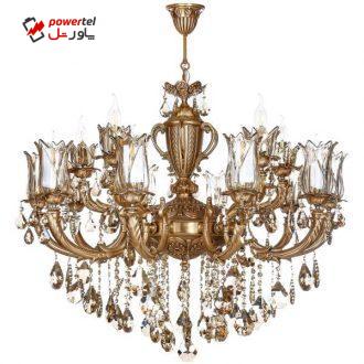 لوستر چشمه نور 15 شعله کد C2725 لوستر چشمه نور 15 شعله کد C2725