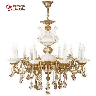لوستر چشمه نور 16 شعله کدC2923/8_8 لوستر چشمه نور 16 شعله کدC2923/8_8