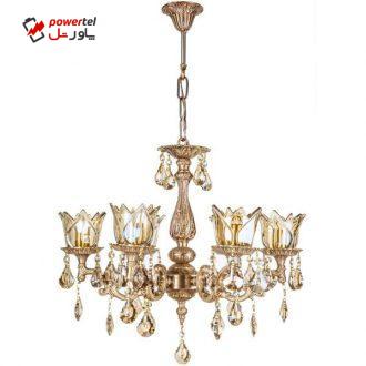 لوستر چشمه نور 6 شعله کد C2911 لوستر چشمه نور 6 شعله کد C2911