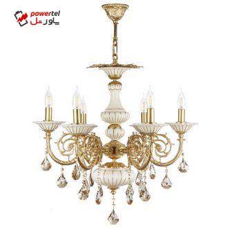 لوستر چشمه نور 6 شعله کد C2932/6 لوستر چشمه نور 6 شعله کد C2932/6