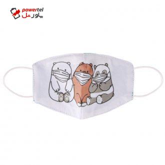 ماسک تزیینی بچگانه طرح خرس کد 617010