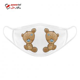 ماسک تزیینی صورت بچگانه طرح خرس قهوه ای کد 617015 ماسک تزیینی صورت بچگانه طرح خرس قهوه ای کد 617015