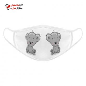 ماسک تزیینی صورت بچگانه طرح خرس کد 617015 ماسک تزیینی صورت بچگانه طرح خرس کد 617015