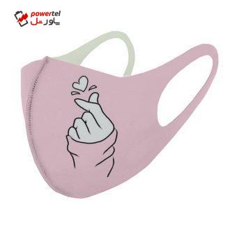 ماسک تزیینی طرح دست و قلب بی تی اس مدل ma193