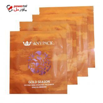 ماسک صورت آنیپک مدل Gold Season حجم 27 میلی لیتر بسته 4 عددی
