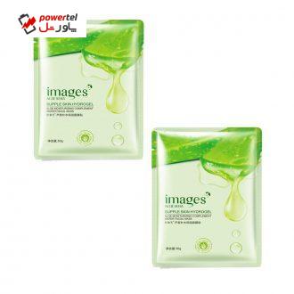 ماسک صورت ایمیجز مدل آلوئه ورا وزن 30 گرم مجموعه 2 عددی