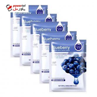 ماسک صورت رورک مدل بلوبری حجم 30 میلی لیتر مجموعه 5 عددی ماسک صورت رورک مدل بلوبری حجم 30 میلی لیتر مجموعه 5 عددی