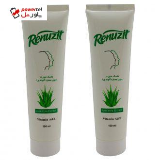 ماسک صورت رینو زیت مدل آلوئه ورا حجم 100 میلی لیتر مجموعه 2 عددی ماسک صورت رینو زیت مدل آلوئه ورا حجم 100 میلی لیتر مجموعه 2 عددی