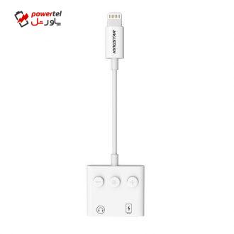 مبدل لایتنینگ به جک 3.5 میلی متری/لایتنینگ کینگ استار مدل KAC89