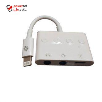 مبدل لایتنینگ به جک 3.5 میلی متری / لایتنینگ مدل JH-A01
