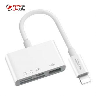 مبدل لایتنینگ به فلش مموری و مموری کارت یسیدو مدل GS12 مبدل لایتنینگ به فلش مموری و مموری کارت یسیدو مدل GS12