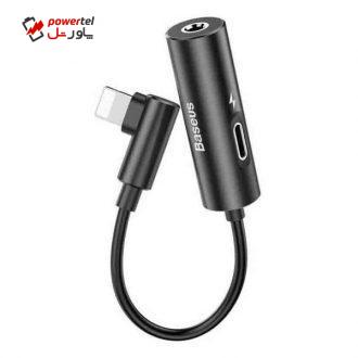 مبدل لایتنینگ به لایتنینگ / جک 3.5 میلی متری باسئوس مدل CALL42