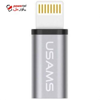 مبدل لایتنینگ به microUSB یوسمز مدل US-SJ049 مبدل لایتنینگ به microUSB یوسمز مدل US-SJ049