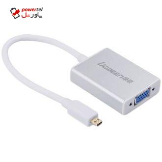 مبدل میکرو HDMI به VGA و انتقال صدا 3.5 میلی متری یوگرین مدل 40222