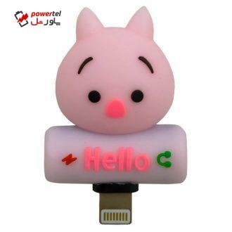 مبدل 1 به 2 لایتنینگ طرح خوک کد 01