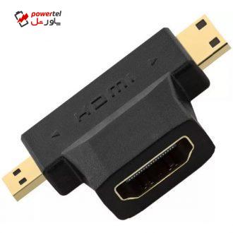 مبدل HDMI به micro HDMI/mini HDMI مدل T-12 مبدل HDMI به micro HDMI/mini HDMI مدل T-12