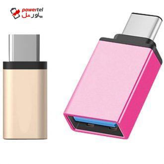 مبدل OTG USB-C مدل D-13 به همراه مبدل microUSB به USB-C مبدل OTG USB-C مدل D-13 به همراه مبدل microUSB به USB-C
