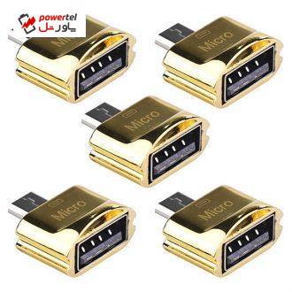 مبدل OTG microUSBکد 228 بسته 5 عددی مبدل OTG microUSBکد 228 بسته 5 عددی