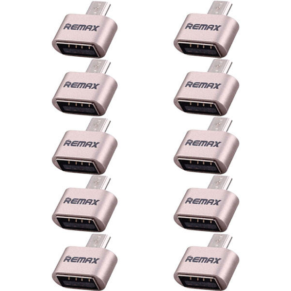 مبدل OTG microUSB ریمکس مدل 067 بسته 10 عددی مبدل OTG microUSB ریمکس مدل 067 بسته 10 عددی