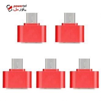 مبدل OTG microUSB مدل DST-O5 بسته 5 عددی مبدل OTG microUSB مدل DST-O5 بسته 5 عددی