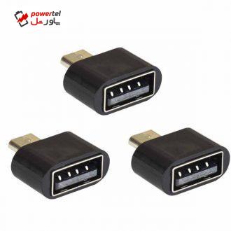 مبدل OTG microUSB پرشین کت مدل PC-OT بسته 3 عددی مبدل OTG microUSB پرشین کت مدل PC-OT بسته 3 عددی