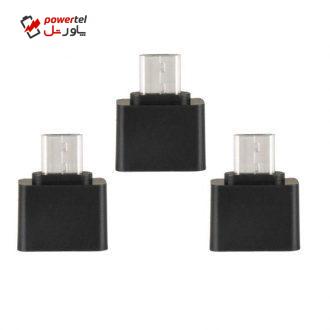 مبدل OTG microUSB کد O111 بسته 3 عددی
