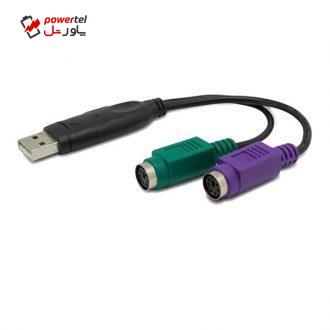 مبدل USB به PS/2 یونیتک مدل Y-155