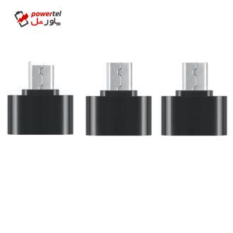 مبدل USB به microUSB ولگا مدل TG-VOL بسته 3 عددی مبدل USB به microUSB ولگا مدل TG-VOL بسته 3 عددی