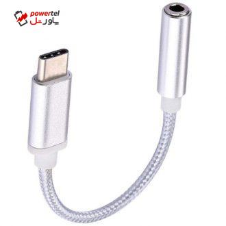 مبدل USB-C به جک 3.5 میلی متری مدل k-2 طول 0.1 متر مبدل USB-C به جک 3.5 میلی متری مدل k-2 طول 0.1 متر
