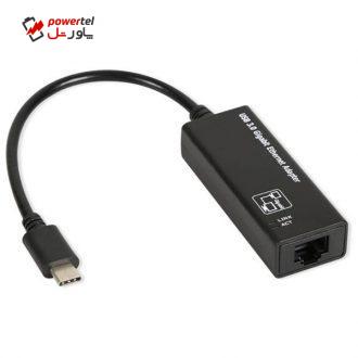 مبدل  USB-C به Ethernet  مدل AY24