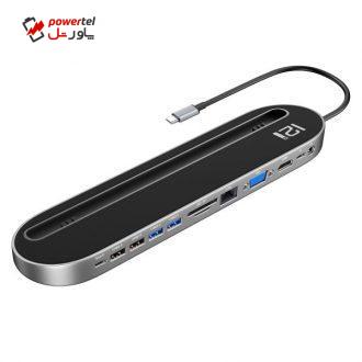 مبدل USB-C  به USB 3.0/Lan/HDMI/Display Port آی سی زد آی مدل DZ-001