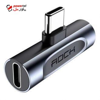 مبدل USB-C به USB-C / AUX راک مدل 0669RCB مبدل USB-C به USB-C / AUX راک مدل 0669RCB