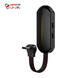 مبدل USB-C به USB-C/AUX باسئوس مدل L49 مبدل USB-C به USB-C/AUX باسئوس مدل L49