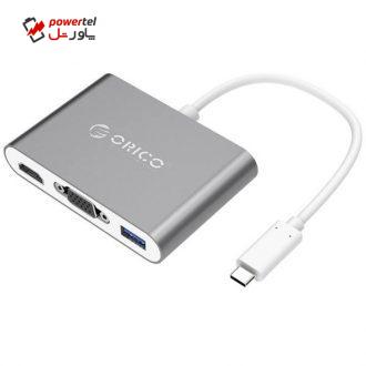 مبدل USB-C به USB/VGA/HDMI اوریکو مدل RCHV مبدل USB-C به USB/VGA/HDMI اوریکو مدل RCHV