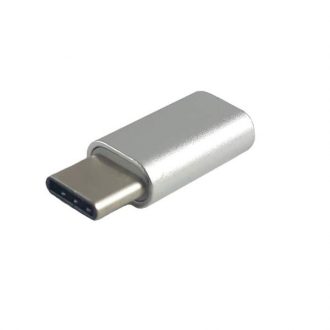 مبدل microUSB  به USB-C مدل Mirror Metalic