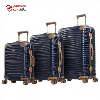 مجموعه سه عددی چمدان امیننت مدل گلد2 مجموعه سه عددی چمدان امیننت مدل گلد2