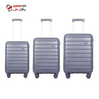 مجموعه سه عددی چمدان مدل R501 مجموعه سه عددی چمدان مدل R501