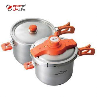 مجموعه ظروف سفری کووآ مدل quick cooker مجموعه ظروف سفری کووآ مدل quick cooker