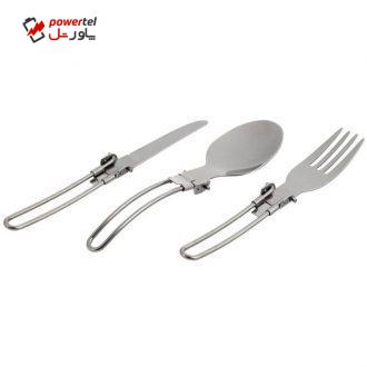 مجموعه قاشق، چنگال و چاقو سفری مدل A5009