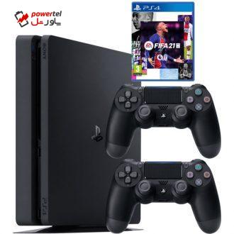 مجموعه کنسول بازی سونی مدل PlayStation 4 Slim CUH-2216A ظرفیت 500 گیگابایت به همراه بازی فیفا21 مجموعه کنسول بازی سونی مدل PlayStation 4 Slim CUH-2216A ظرفیت 500 گیگابایت به همراه بازی فیفا21