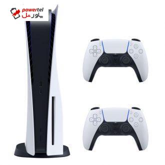 مجموعه کنسول بازی سونی مدل PlayStation 5 ظرفیت 825 گیگابایت به همراه دسته اضافی مجموعه کنسول بازی سونی مدل PlayStation 5 ظرفیت 825 گیگابایت به همراه دسته اضافی