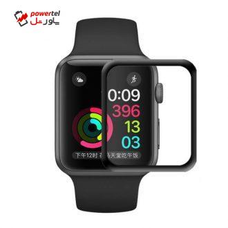 محافظ صفحه نمایش شیشه ای فول چسب مدل Tempered Glass 3D مناسب برای اپل واچ 42 میلی متر محافظ صفحه نمایش شیشه ای فول چسب مدل Tempered Glass 3D مناسب برای اپل واچ 42 میلی متر