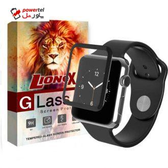 محافظ صفحه نمایش 4D Dual لایونکس مدل USS مناسب برای ساعت اپل واچ 42 میلی متری محافظ صفحه نمایش 4D Dual لایونکس مدل USS مناسب برای ساعت اپل واچ 42 میلی متری