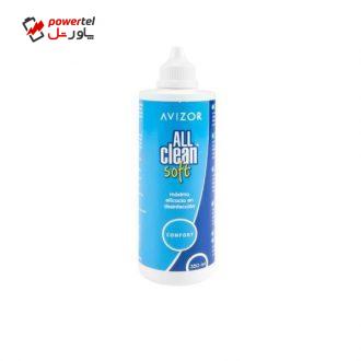محلول شستشوی لنز آویزور مدل all clean soft حجم 350 میلی لیتر