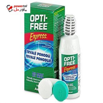 محلول شستشوی لنز اپتی فری مدل Express حجم 120 میلی لیتر محلول شستشوی لنز اپتی فری مدل Express حجم 120 میلی لیتر